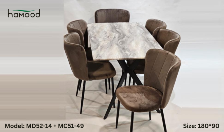Dining table Model MD52-14 + MC51-49 180 cm grey